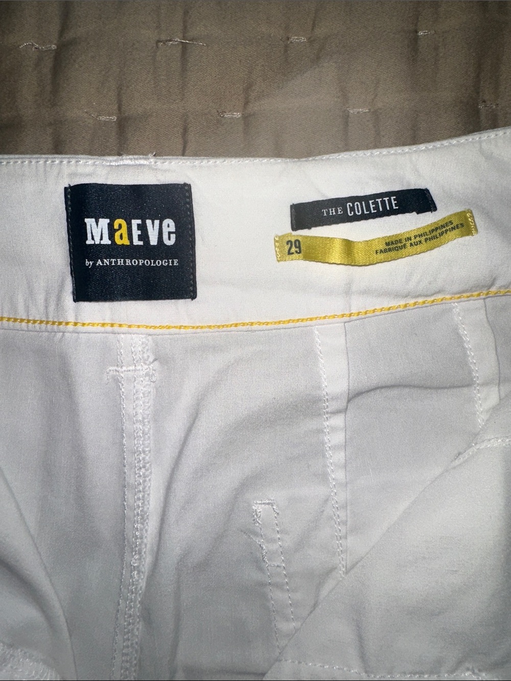 Anthropologie Maeve Colette White Wide-Leg Cropped Pants
Sz 29 Excellent - Picture 2 of 3
